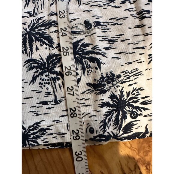 Polo Ralph Lauren Hawaiian Shirt XL Tropical Palm Print Short Sleeve Made Marian - Picture 7 of 10